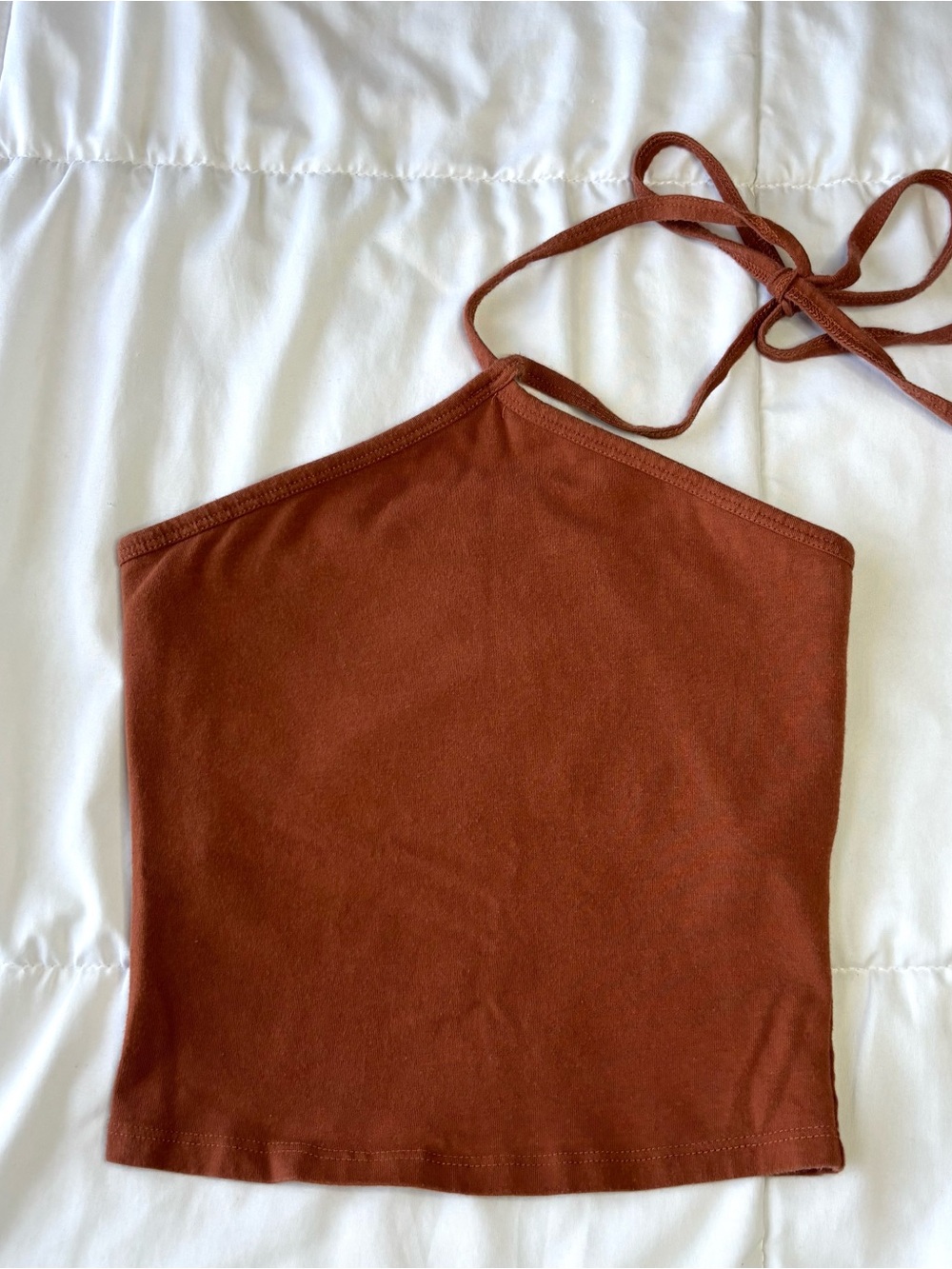 Hollister Rust Orange Halter Crop Top